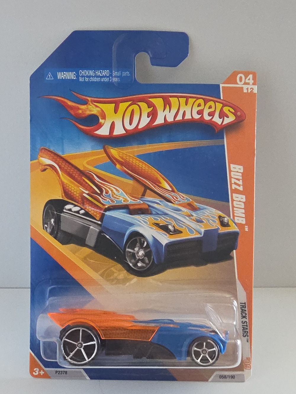 Hot Wheels Track Stars '09 04/12 Buzz Bomb 1:64 Diecast Car New-Unopened